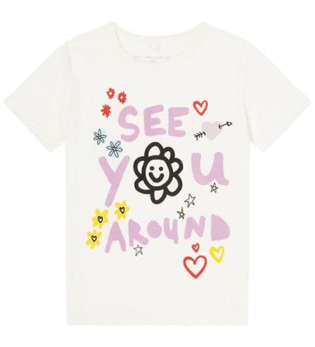 Stella McCartney Kids T-shirt - Off White m. Tryck
