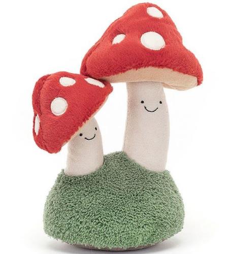 Jellycat Gosedjur - 25x13 cm - Amuseable par paddstolar