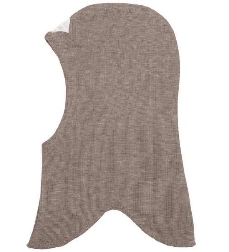 Racing Kids Balaclava - Ull/Bomull - Dubbel - Light Taupe Melan