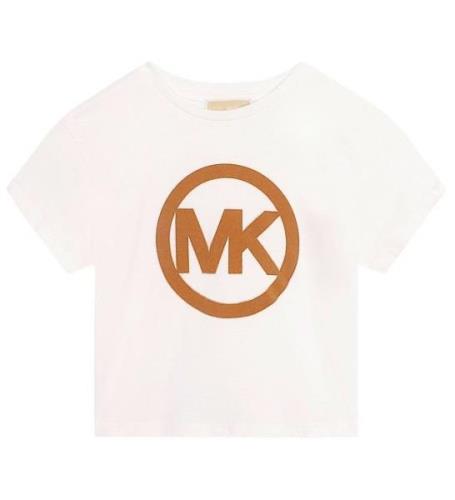 Michael Kors T-shirt - Beskuren - Off White m. Brun