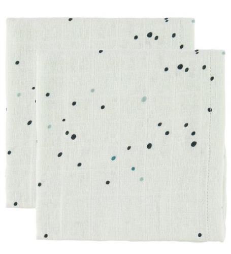 Done By Deer Muslinfilt - 70x70 - 2-pack - Blue Dreamy Dots