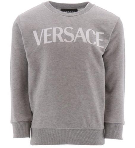 Versace Sweatshirt - GrÃ¥melerad m. Vit