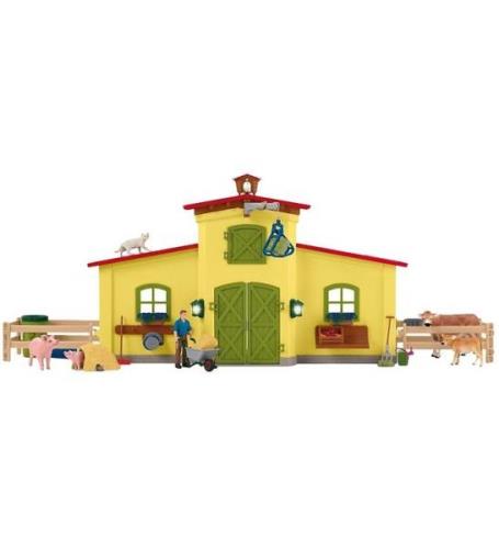 Schleich Farm World - 50x16x30 cm - Stor BondgÃ¥rd 42605 - Gul