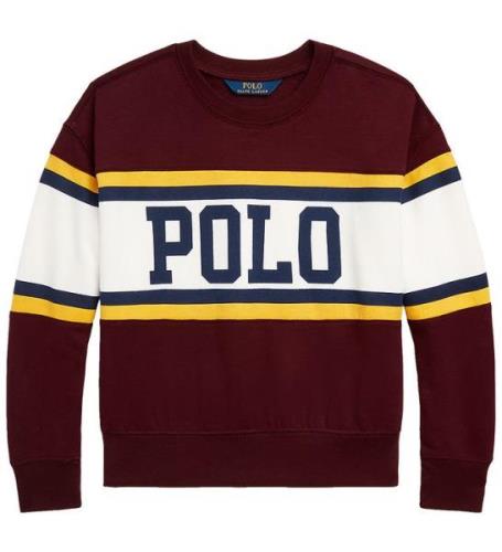 Polo Ralph Lauren Sweatshirt - Heja Bubble - Bordeaux m. Vit
