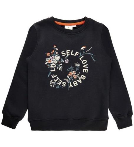 The New Sweatshirt - TnIrene - Black Beauty m. Blommor