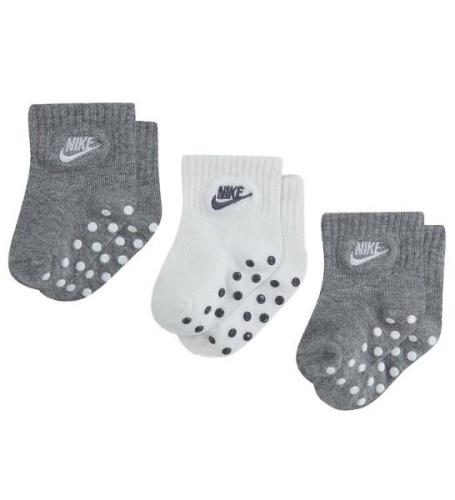 Nike Strumpor - 3-pack - Vit/GrÃ¥melerad