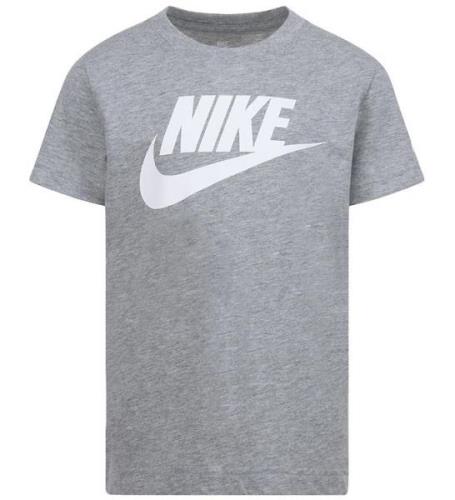 Nike T-shirt - GrÃ¥melerad m. Vit