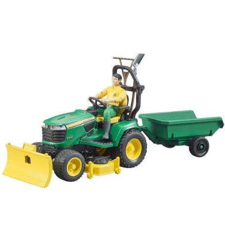 Bruder TrÃ¤dgÃ¥rdstraktor - b-world - John Deere m. Trailer - 6210