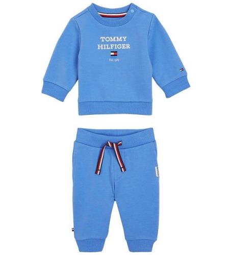 Tommy Hilfiger Sweatset - Baby TH Logo - Blue Stava