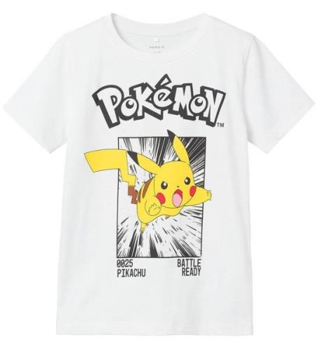 Name It T-shirt - NkmNoisi PokÃ©mon - Noos - Bright White