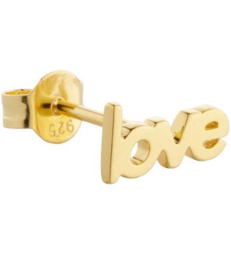 Design Letters Ã?rhÃ¤nge - 1 st. - Love - 18K guldplÃ¤terad
