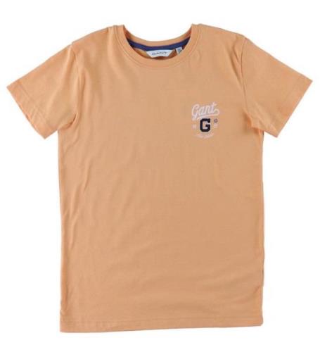 GANT T-shirt - Grafik -  Apricot
