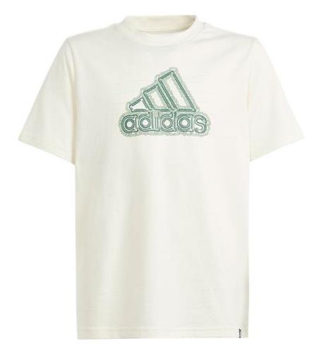 adidas Performance T-shirt - GFX-tillvÃ¤xt Tee - Creme