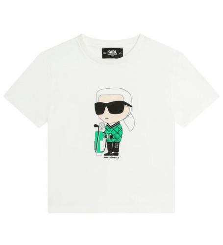 Karl Lagerfeld T-shirt - Vit m. Tryck