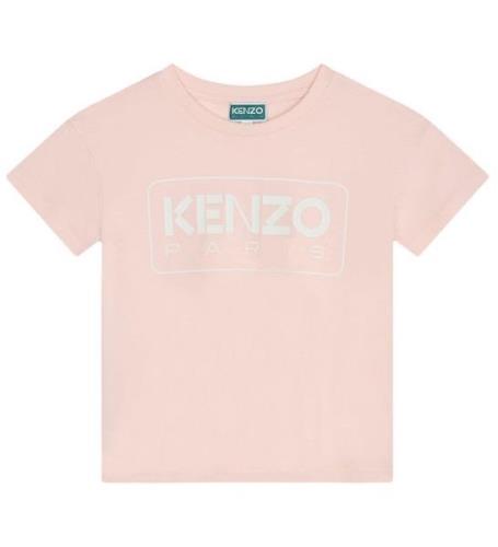 Kenzo T-shirt - BeslÃ¶jad Rosa m. Vit