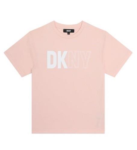 DKNY T-shirt - Rosa m. Vit