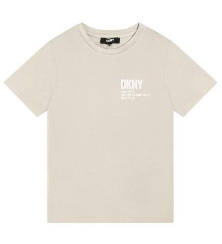 DKNY T-shirt - Creme m. Vit