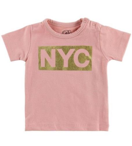 Petit Stad Sofie Schnoor T-shirt - NYC - Rosa m. NYC