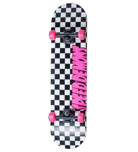 Speed Demons Skateboard - 7,75'' - Checkers Complete - Rosa