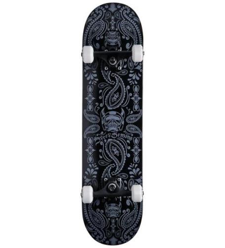 Speed Demons Skateboard - 8" - Bandana komplett - Svart/Silver