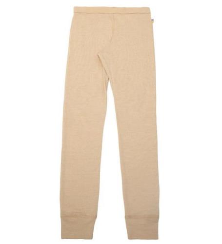 Joha Leggings - Ull/Silke - Beige