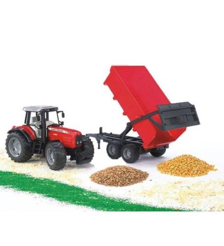 Bruder Traktor - Massey Ferguson 7480 m. Tippbil - 02045