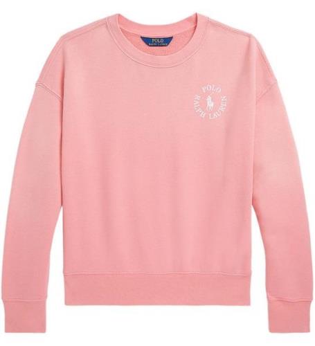 Polo Ralph Lauren Sweatshirt - Band Rosa m. Vit