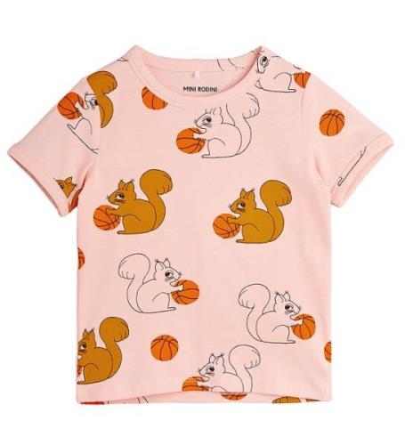 Mini Rodini T-shirt - Squirrels - Rosa