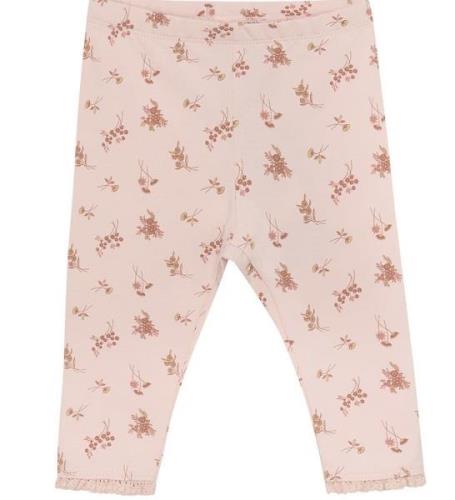 En Fant Leggings - AOP - Peach Piska m. Blommor