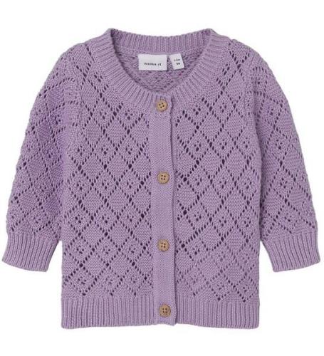 Name It Cardigan - Stickad - NbfDesina - Heirloom Lilac