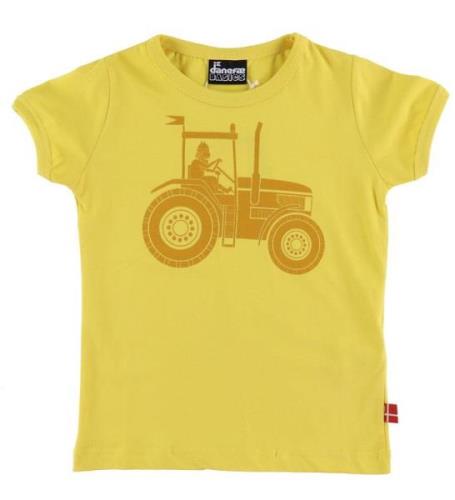 DanefÃ¦ T-shirt - Danebasic - Faded Yellow Traktor