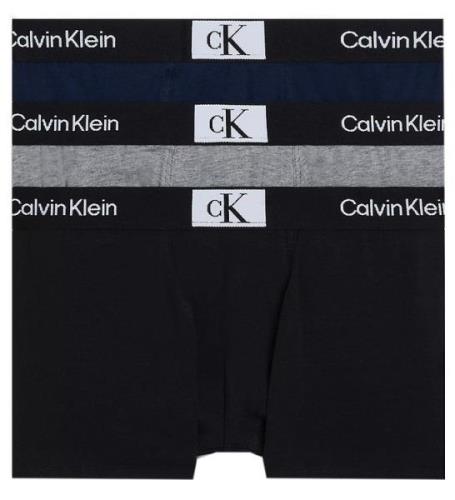 Calvin Klein Boxershorts - 3-pack - MarinblÃ¥ Iris/Greyheather/Bl