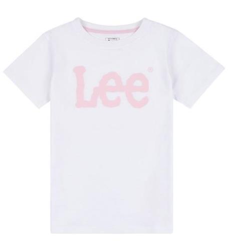 Lee T-shirt - vinglig grafik - Bright White