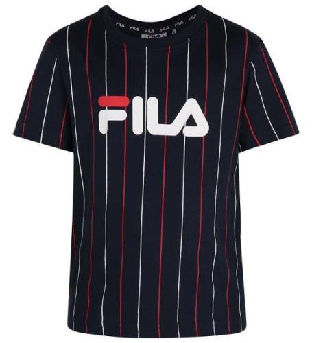 Fila T-shirt - Labenz - Black Iris/TvÃ¥fÃ¤rgad Striped