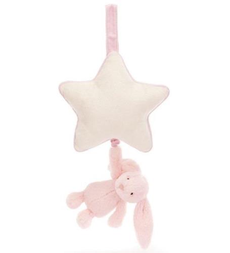 Jellycat Musikmobil m. StjÃ¤rna - blyg Bunny - Baby Pink