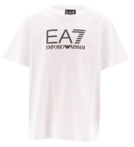 EA7 T-shirt - Vit/FlerfÃ¤rgad m. Logo