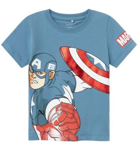 Name It T-shirt - NmmAlstair Marvel - Provinsiell Blue