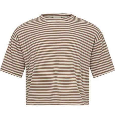 Sofie Schnoor T-shirt - Rib - Viskos - Feluca - Beige Striped