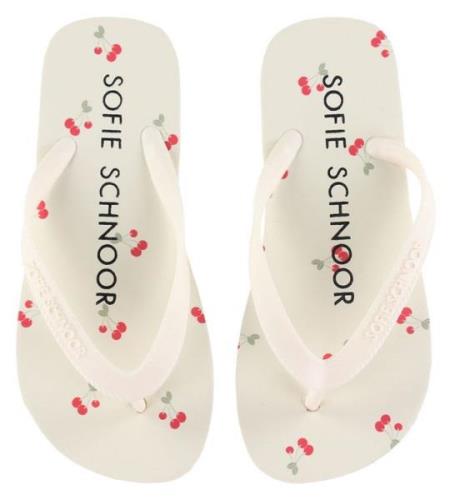 Sofie Schnoor Flip-Flops - Off White AOP Cherry