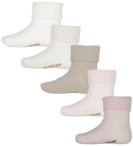 Wheat Strumpor - 5-pack - GÃ¥voset - Evig - Rose