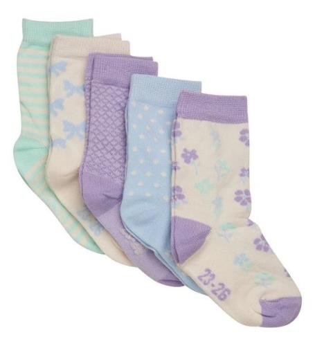 Minymo Strumpor - 5-pack - Lavender