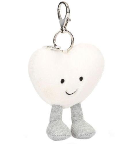 Jellycat Nyckelring - 13x9 cm - Amuseables Cream Heart