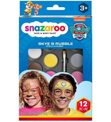 Snazaroo AnsiktsfÃ¤rg - 8 FÃ¤rger - Paw Patrol Moln och spillror