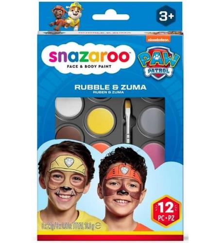 Snazaroo AnsiktsfÃ¤rg - 8 FÃ¤rger - Paw Patrol Grus & Zuma