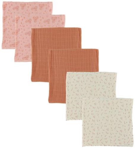 Pippi Muslinfiltar - 6-pack - 65x65 cm - BeslÃ¶jad Rose