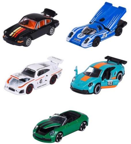 Majorette Bilar - 5-pack - Porsche Edition