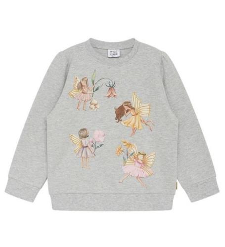 Hust and Claire Sweatshirt - Saria - Pearl Grey Melange m. Feer