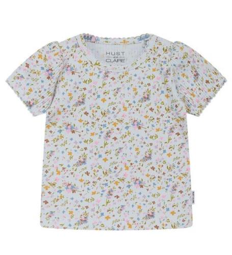 Hust and Claire T-shirt - Rib - Blancalina - Vatten m. Blommor