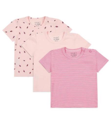Hust and Claire T-shirt - 3-pack - Alda - Icy Rosa m. Nyckelpigo