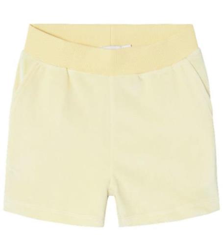 Name It Shorts - Velour - NkfDebbie - Pastel Yellow